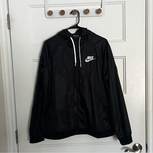 Nike Women’s Black Windbreaker Jacket | XL